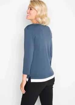 2 in 1 Baumwoll-Shirt, 3/4-Arm