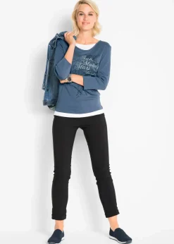 2 in 1 Baumwoll-Shirt, 3/4-Arm