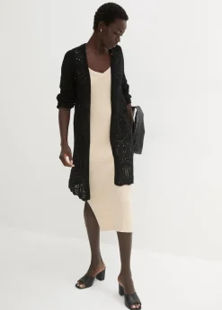 Ajour Longstrickjacke