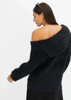 Asymmetrischer Off-Shoulder Pullover
