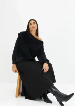 Asymmetrischer Off-Shoulder Pullover
