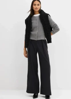 Ausgestellte Bundfaltenhose