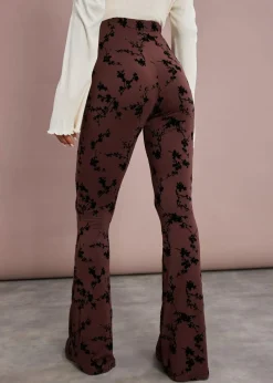 Ausgestellte Leggings aus softer Viskose