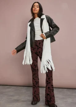 Ausgestellte Leggings aus softer Viskose