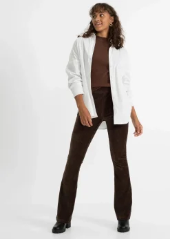 Ausgestellte Leggings in Cordoptik