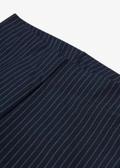 Ausgestellte Schlupfhose mit Nadelstreifen