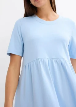 Ausgestelltes Jerseykleid aus schwerer Baumwolle