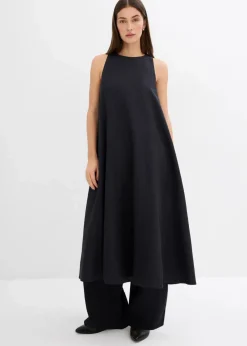 Ausgestelltes Midikleid aus Viskose-Mix
