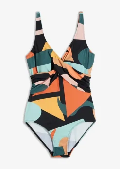 Badeanzug in Wickel-Optik