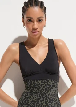 Badeanzug mit überkreuzten Trägern