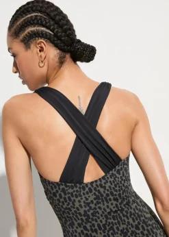 Badeanzug mit überkreuzten Trägern