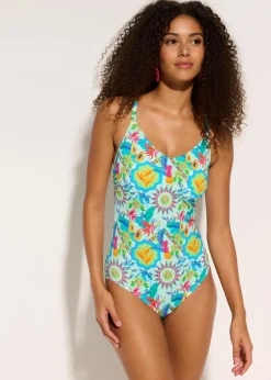 Badeanzug mit V-Ausschnitt