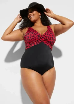 Badeanzug mit Wickeloptik