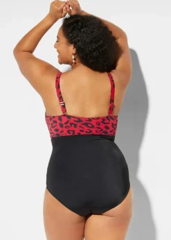 Badeanzug mit Wickeloptik