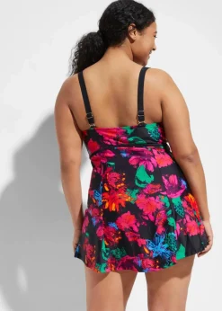 Badekleid mit Rundhalsausschnitt