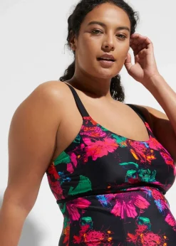 Badekleid mit Rundhalsausschnitt