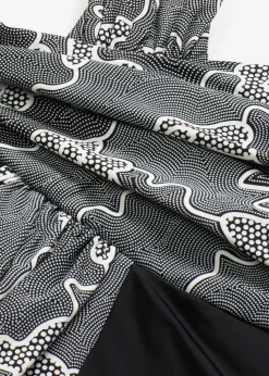 Badekleid mit Wickel-Optik