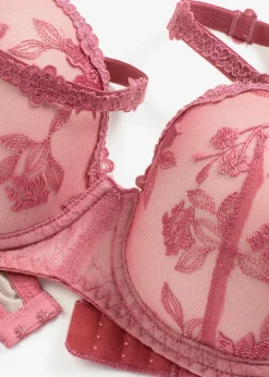 Balconette-BH mit blumiger Spitze