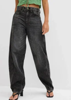 Balloon-Jeans Mid Waist, Super Soft