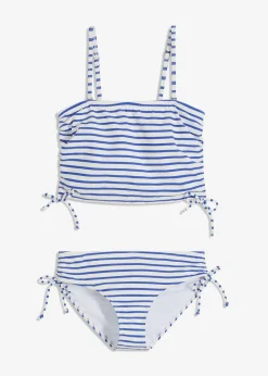 Bandeau-Bikini mit abnehmbaren Trägern (2-tlg.Set)