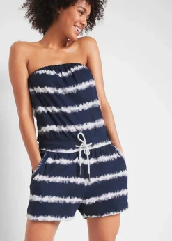 Bandeau-Jumpsuit aus reiner Bio-Baumwolle