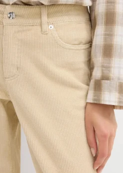 Barrel-Cordhose Mid Waist