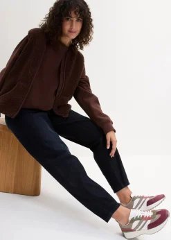 Barrel-Jeans High Waist, Bequembund