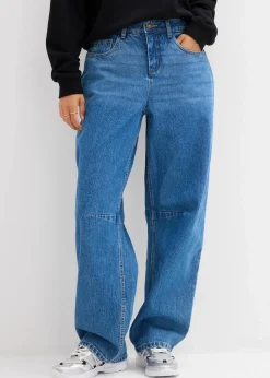Barrel-Jeans Mid Waist