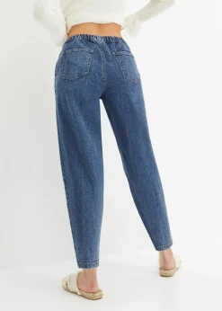 Barrel-Jeans, Mid Waist, Bequembund