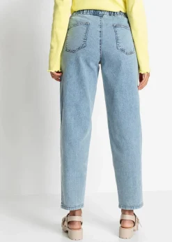 Barrel-Jeans, Mid Waist, Bequembund