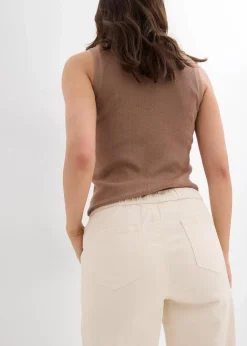 Barrel-Jeans, Mid Waist, Bequembund