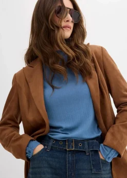 Barrel-Jeans Mid Waist mit Gürtel