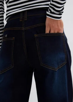 Barrel-Jeans, Mid Waist, Stretch