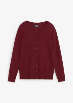 Basic Feinstrickjacke mit recycelter Baumwolle