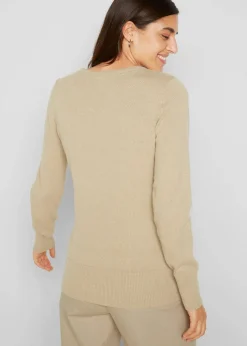 Basic Pullover mit recycelter Baumwolle