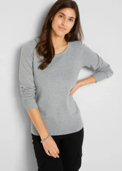 Basic Pullover mit recycelter Baumwolle