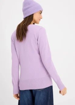 Basic Pullover mit recycelter Baumwolle