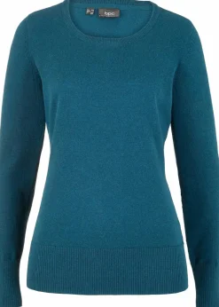 Basic Pullover mit recycelter Baumwolle