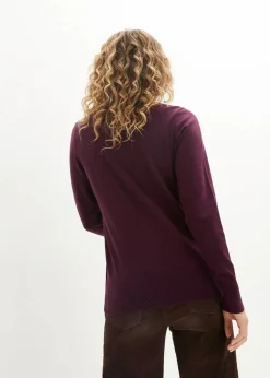 Basic Pullover mit Stehkragen mit recycelter Baumwolle