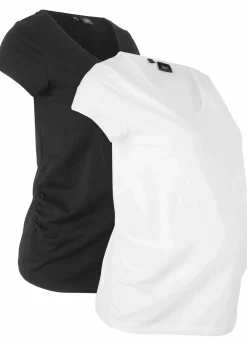 Basic Umstandsshirts aus Bio-Baumwolle, (2er-Pack)​
