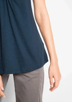 Baumwoll Flammgarn-Shirt, Kurzarm