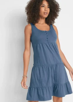 Baumwoll Jerseykleid, kurz