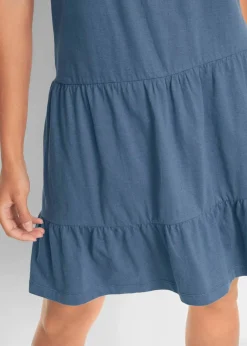 Baumwoll Jerseykleid, kurz