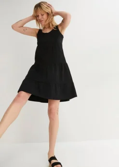 Baumwoll Jerseykleid, kurz