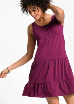 Baumwoll Jerseykleid, kurz