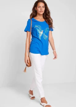 Baumwoll Shirt mit Druck