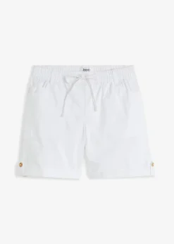 Baumwoll-Bermuda mit Gummibund