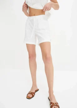 Baumwoll-Bermuda mit Gummibund