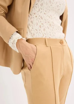 Baumwoll-Jersey-Hose mit Biesen