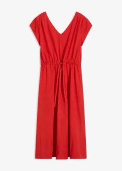 Baumwoll-Popeline Kleid mit variablem Zugband